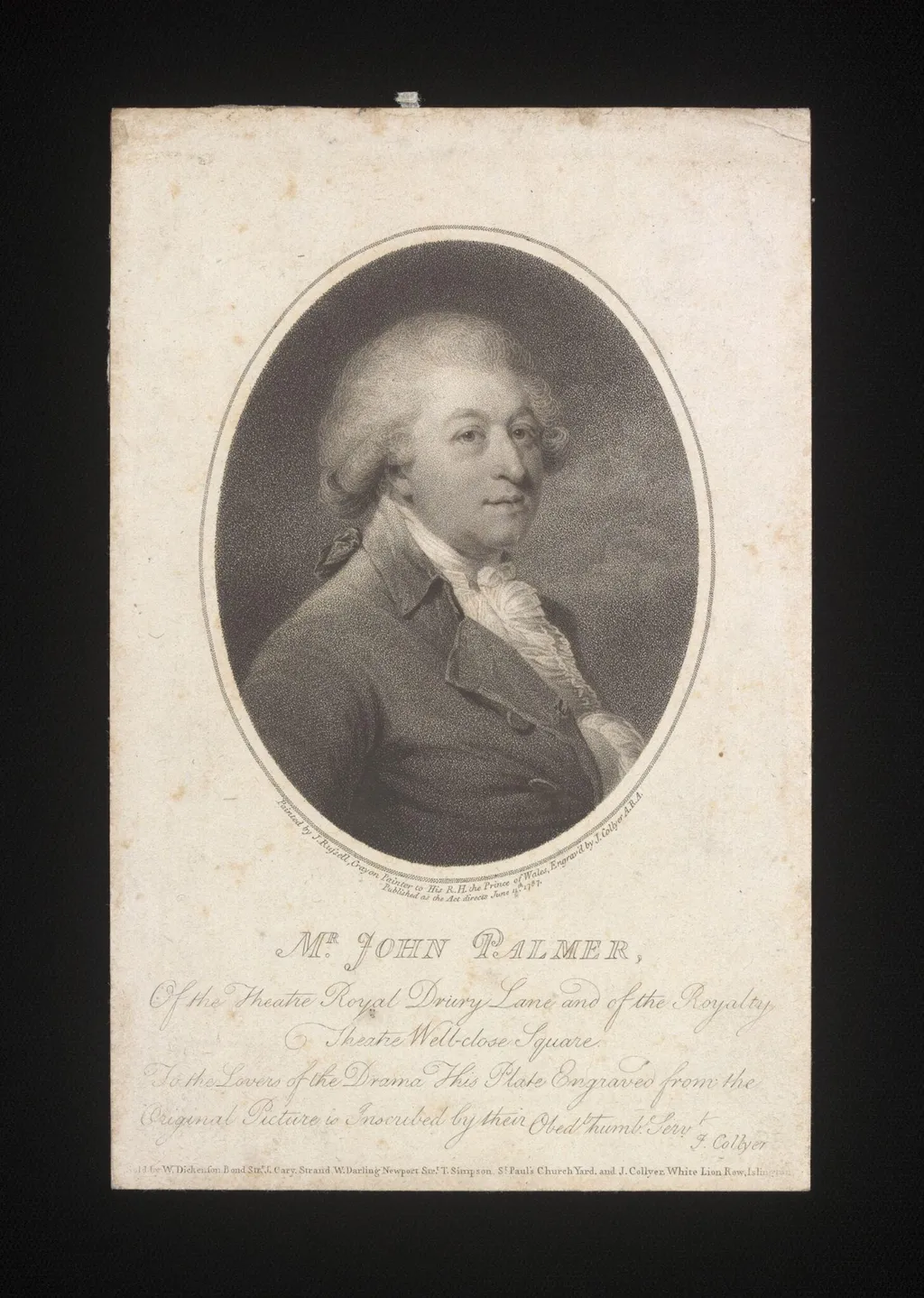 Mr John Palmer, by J. Russell, 11