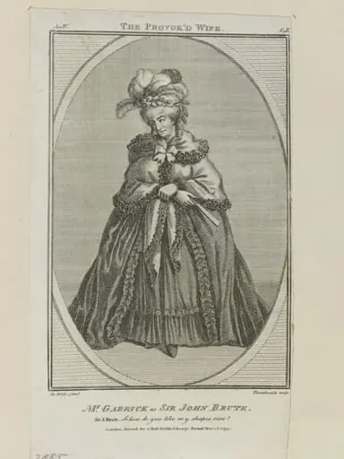Mr. Garrick as Sir John Brute, by J. Thornthwaite