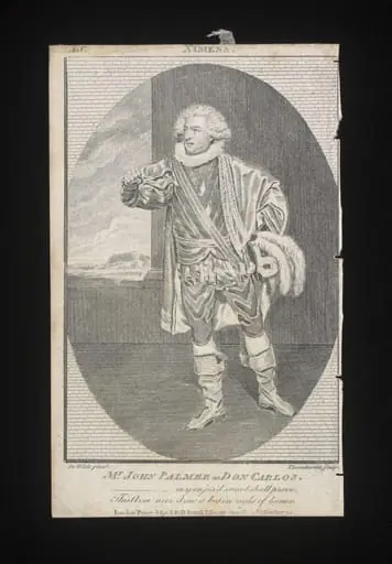 Mr John Palmer as Don Carlos, by J. Thornthwaite