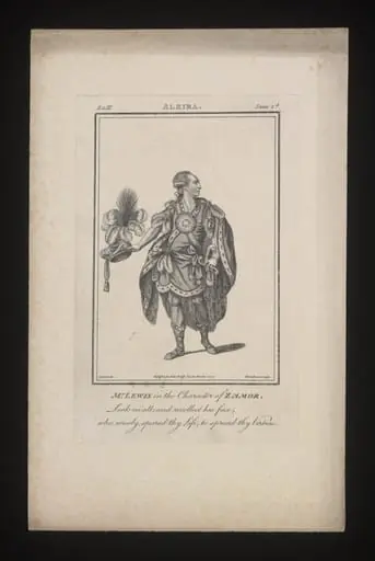 Mr. Lewis in the character of Zamor, by J. Thornthwaite