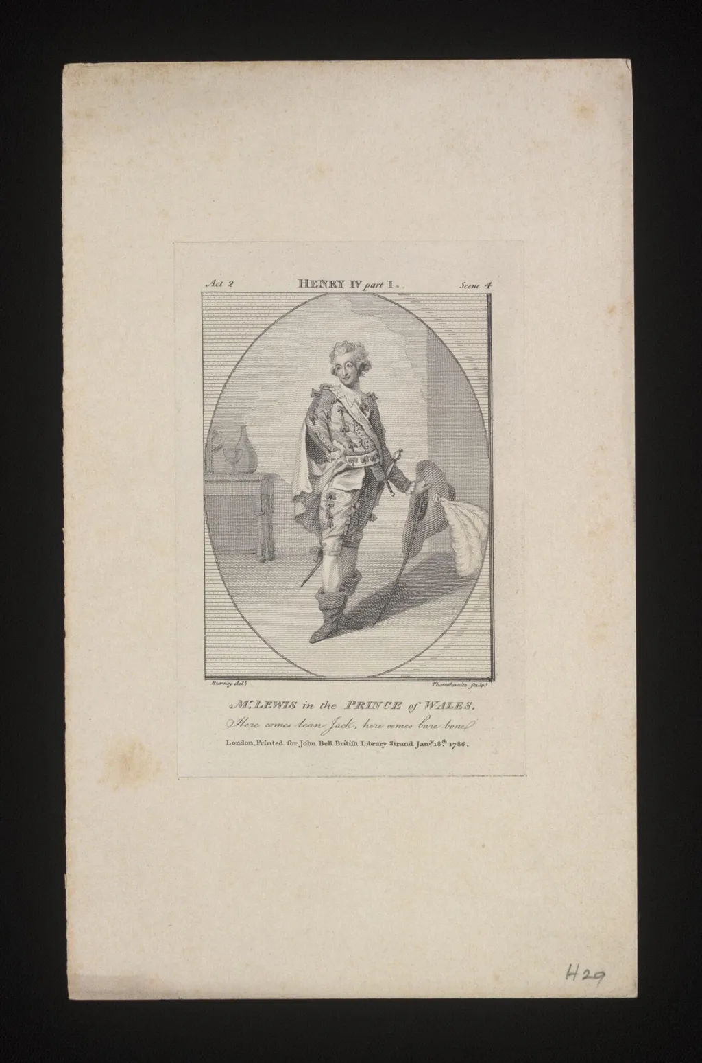 Mr. Lewis in the Prince of Wales, by J. Thornthwaite, 18
