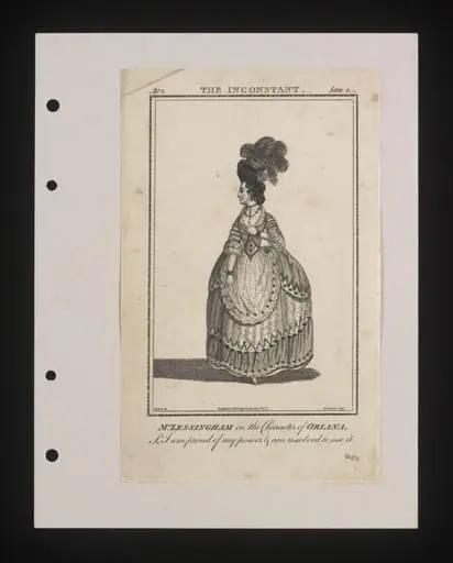 Mrs Lessingham in the character of Oriana, by J. Thornthwaite