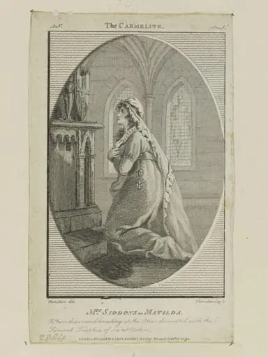 Mrs. Siddons as Matilda in the 'Carmelite', by J. Thornthwaite