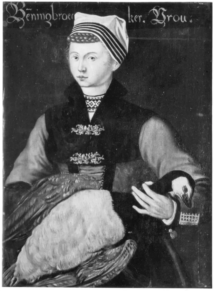 Woman from Benningbroek in country dress, by J. van Horst