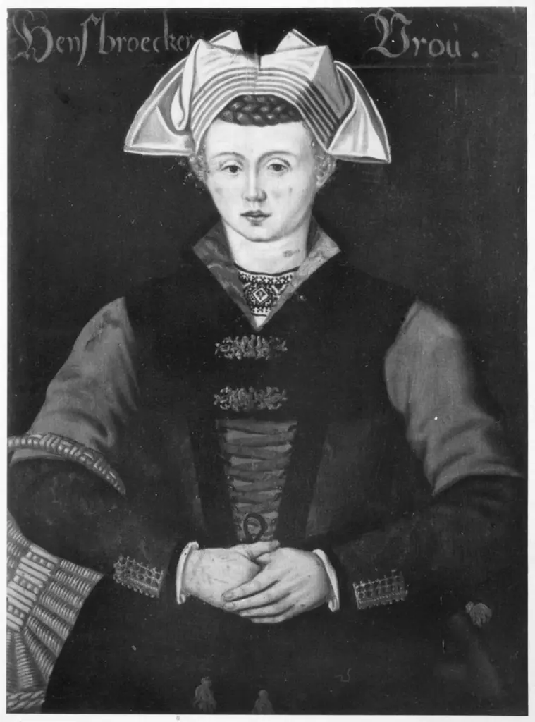 Woman from Hensbroek in country dress, by J. van Horst