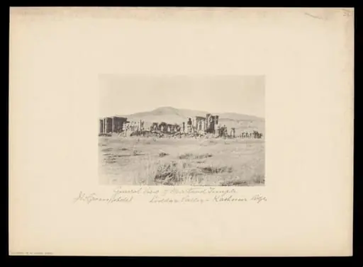 General View of Martand Temple, Liddar Valley, Kashmir, by J.W. Groves