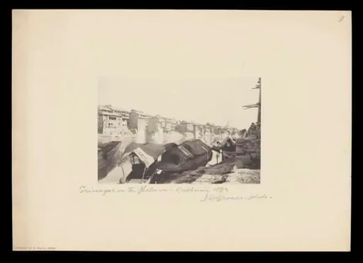 Srinagar on the Jhelum, Kashmir, by J.W. Groves