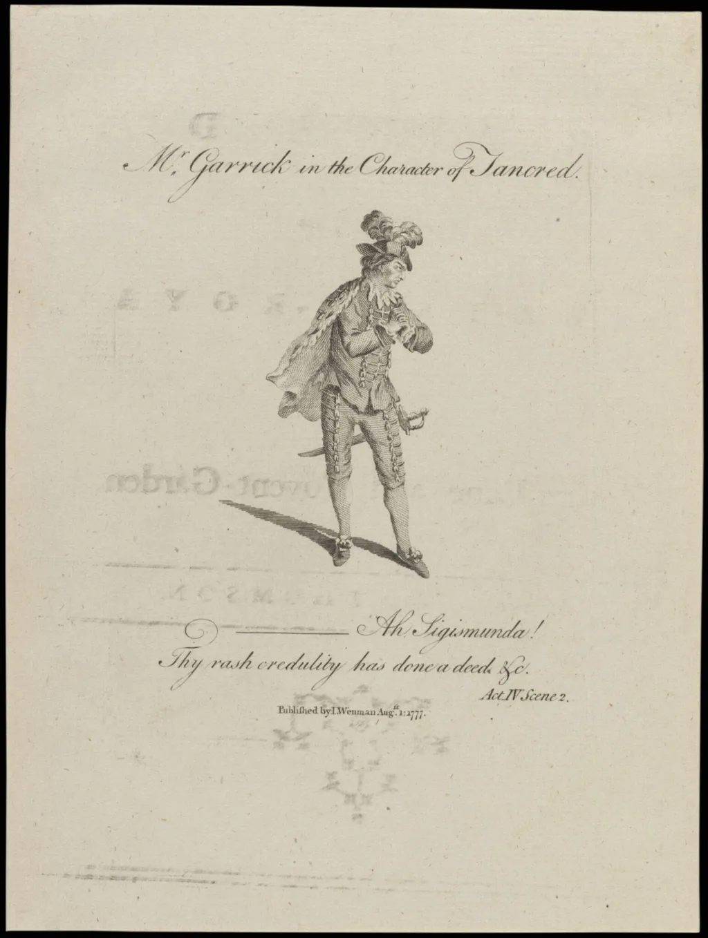 H Beard Print Collection, by J. Wenman, 1