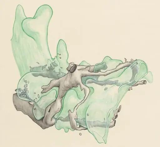Tissue of a human embryo, by J Wetselaar-Whittaker