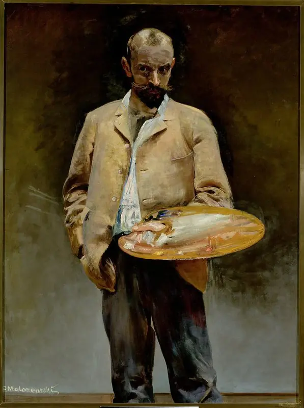 Artist's self-portrait with a palette, by Jacek Malczewski