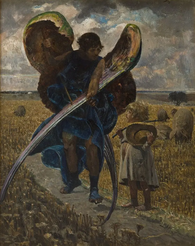Following the Angel – Triptych (Central Part), by Jacek Malczewski