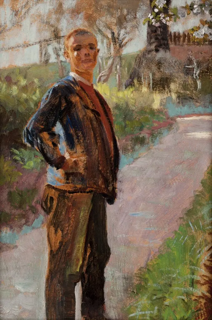 Landscape with the Artist's Son on a Path, by Jacek Malczewski