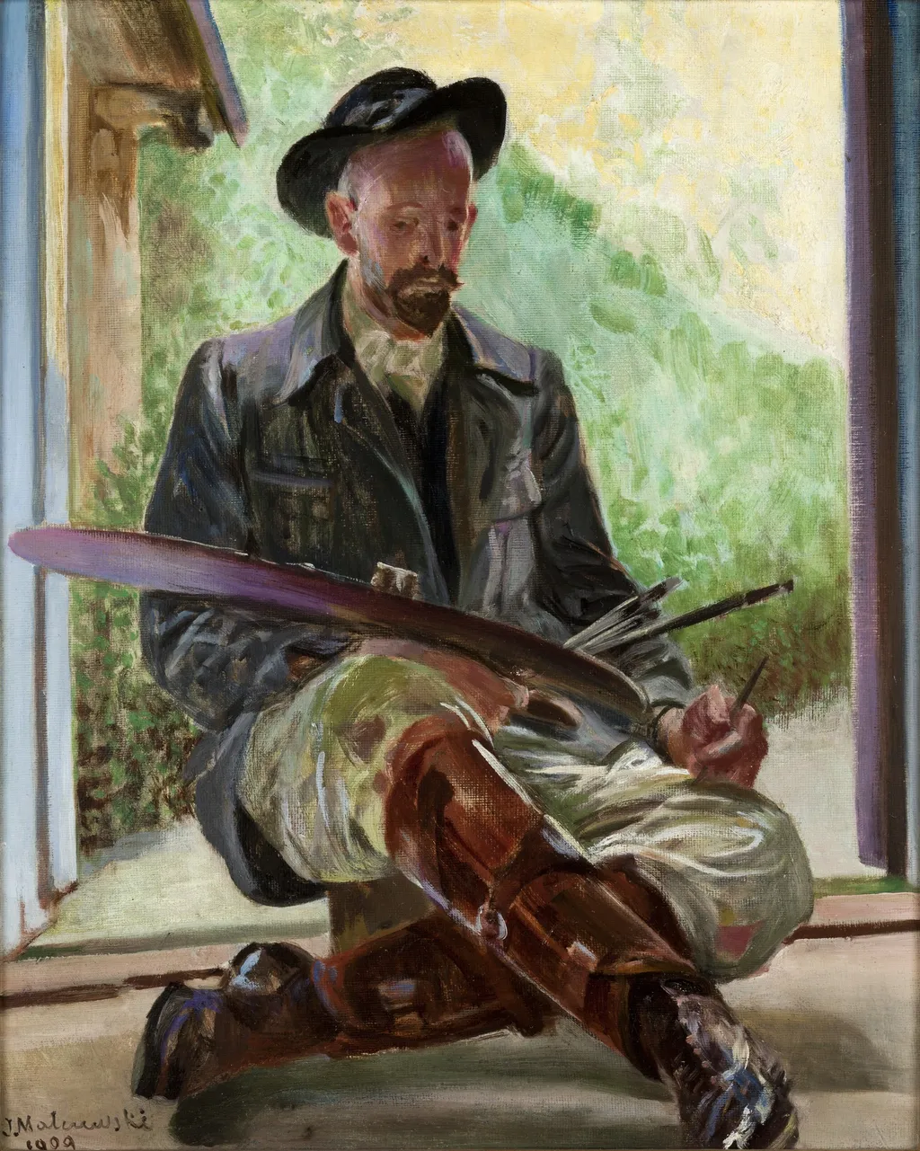 My Models – Triptych (Central Part), by Jacek Malczewski, unspecified, 1909