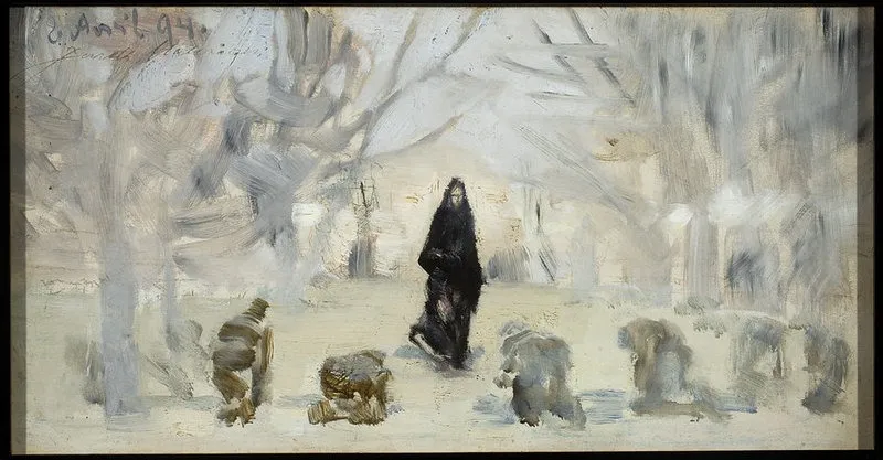 Phantom, by Jacek Malczewski, oil, 1898