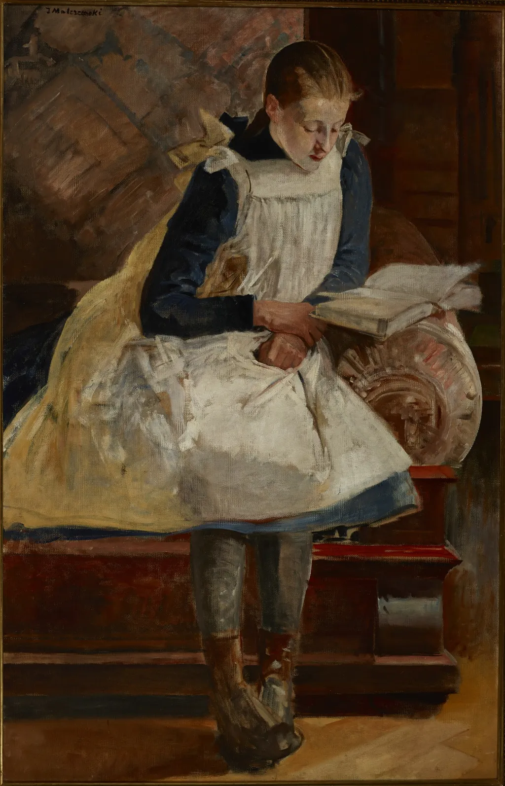 Portrait of Artist's Daughter Julia, by Jacek Malczewski, oil, 1902