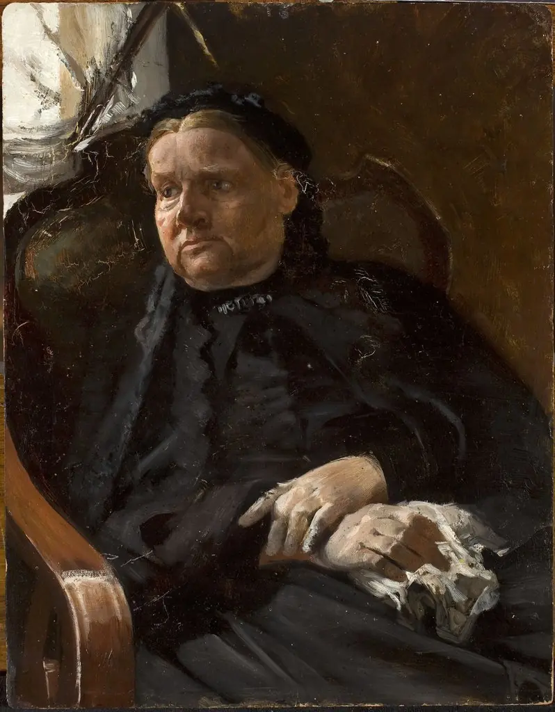 Portrait of artist’s mother, by Jacek Malczewski
