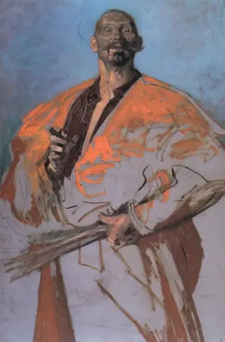 Portrait of Leon Wyczółkowski, by Jacek Malczewski, 1898