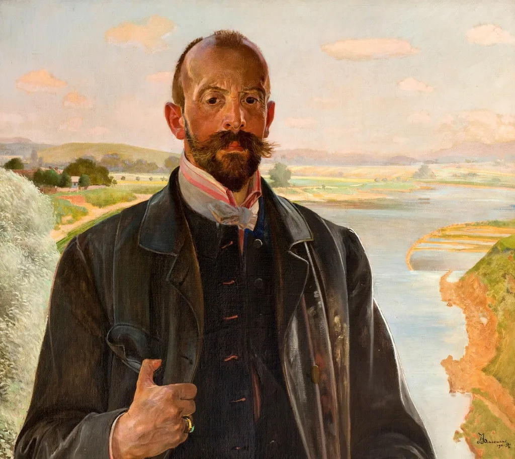 Self-Portrait, by Jacek Malczewski, oil, 1901