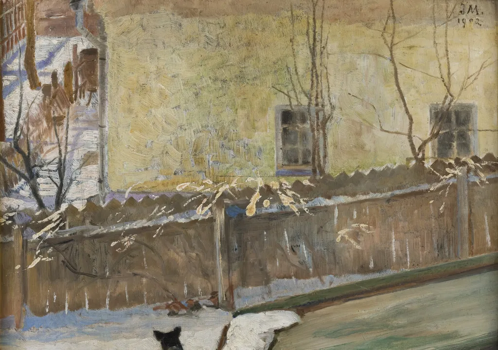 Winter Landscape, by Jacek Malczewski, oil, 1902