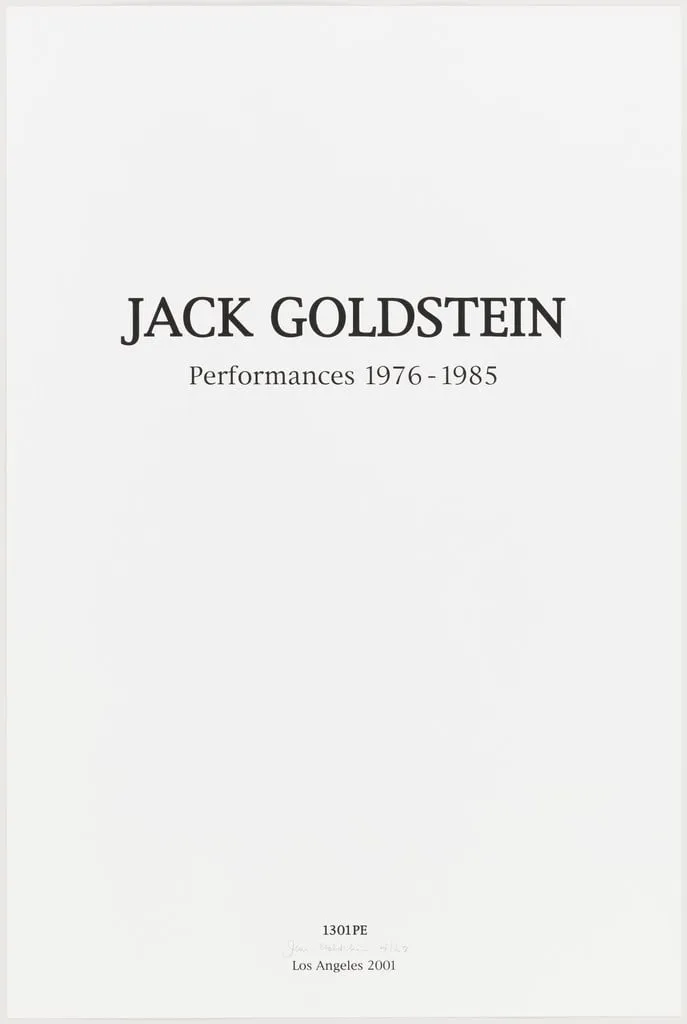 Untitled, by Jack Goldstein, photographic, 2001