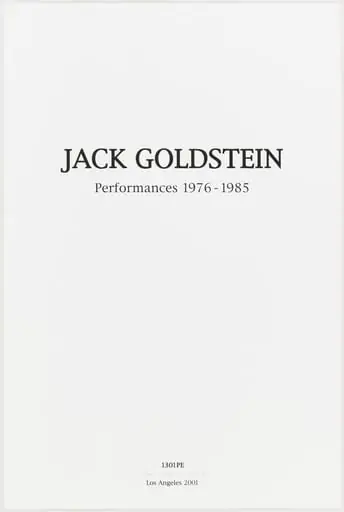 Untitled, by Jack Goldstein