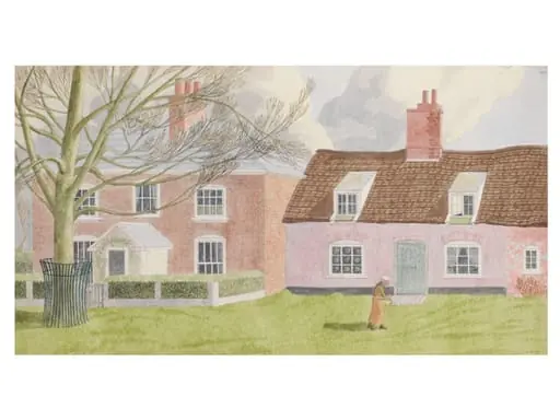 A House and Cottage near the Quay at Orford, by Jack L. Airy