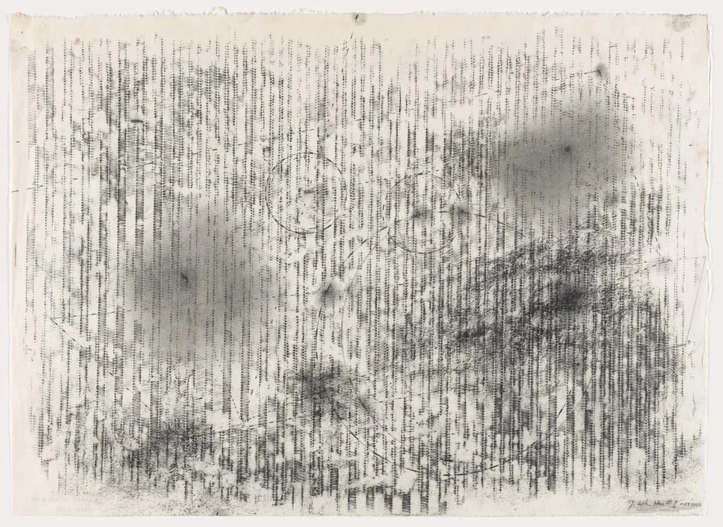 Untitled, by Jack Whitten, graphite, 2010