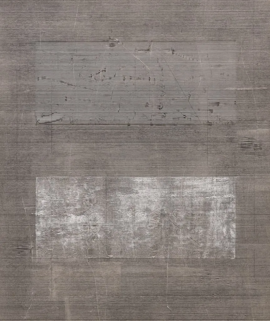 Untitled, by Jack Whitten, acrylic, 1976
