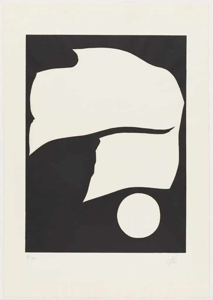 Untitled, by Jack Youngerman, ink, 1966