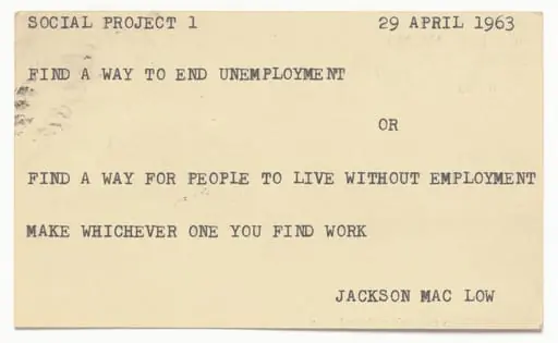 Untitled, by Jackson Mac Low
