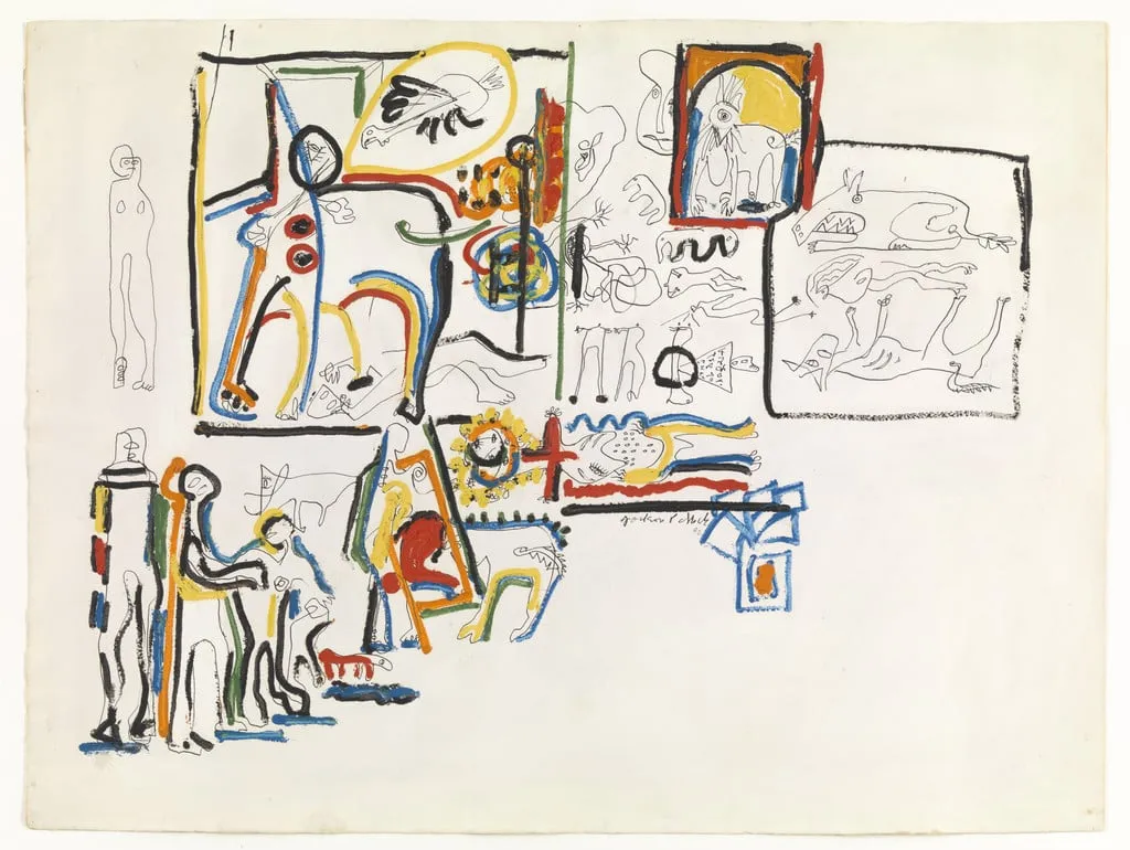 Untitled, by Jackson Pollock, gouache, 1942