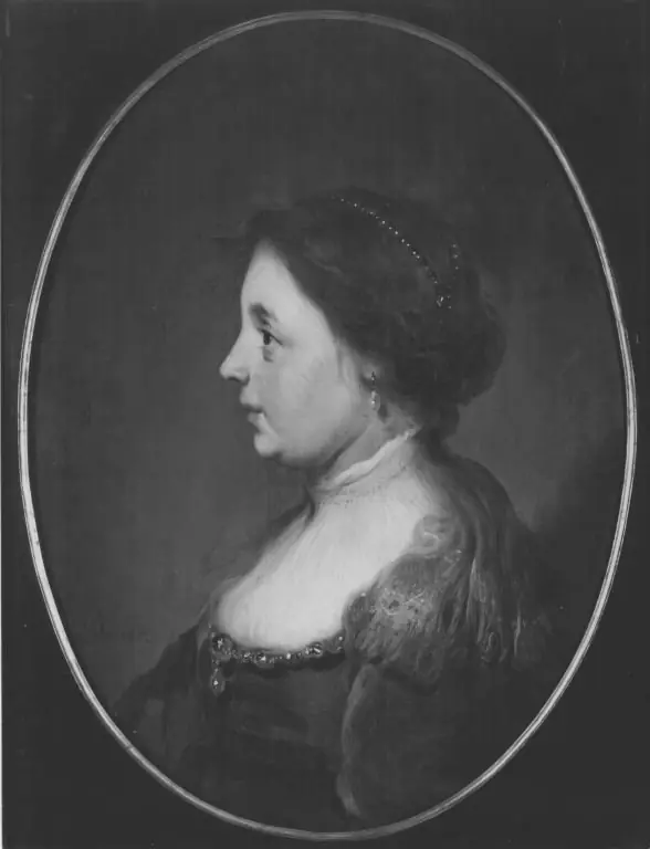 Half-length portrait of a woman, by Jacob Adriaensz Backer