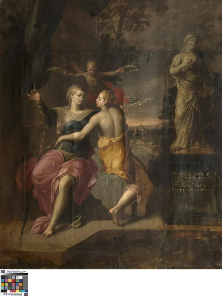 Justitia and Pax, by Jacob Adriaensz Backer