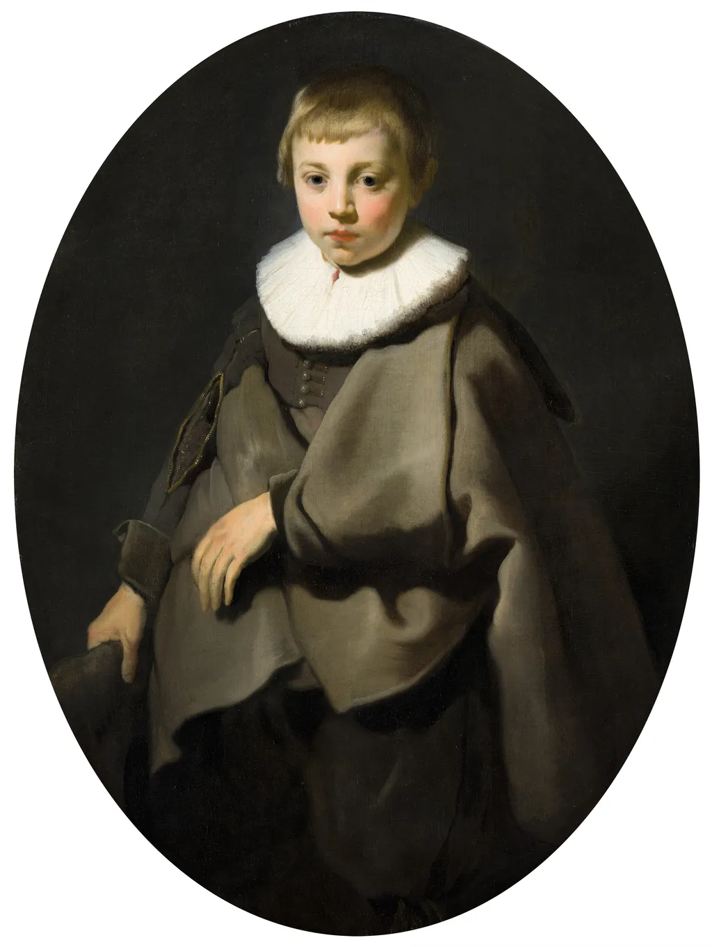 Portrait of a Boy in Gray, by Jacob Adriaensz Backer, oil, 1634