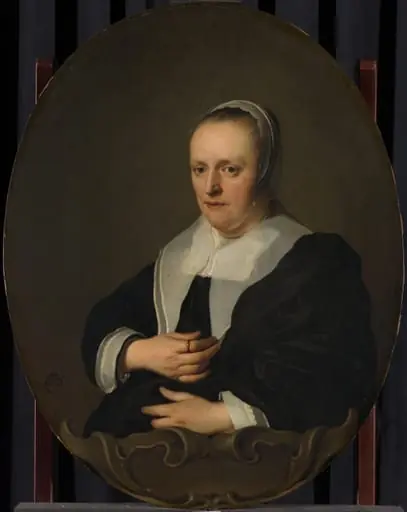 Portrait of Sara de Bie, by Jacob Adriaensz Backer