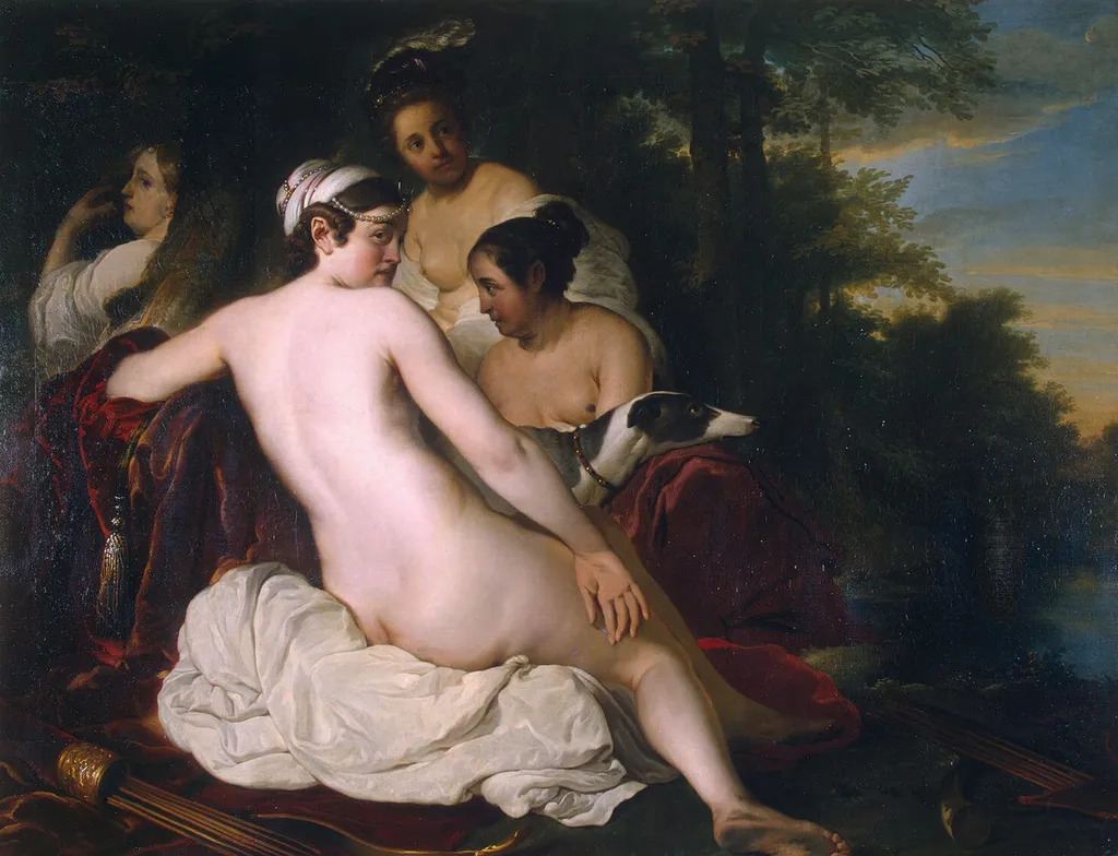 Rest of Diana and Her Nymphs, by Jacob Adriaensz Backer, oil, 1649