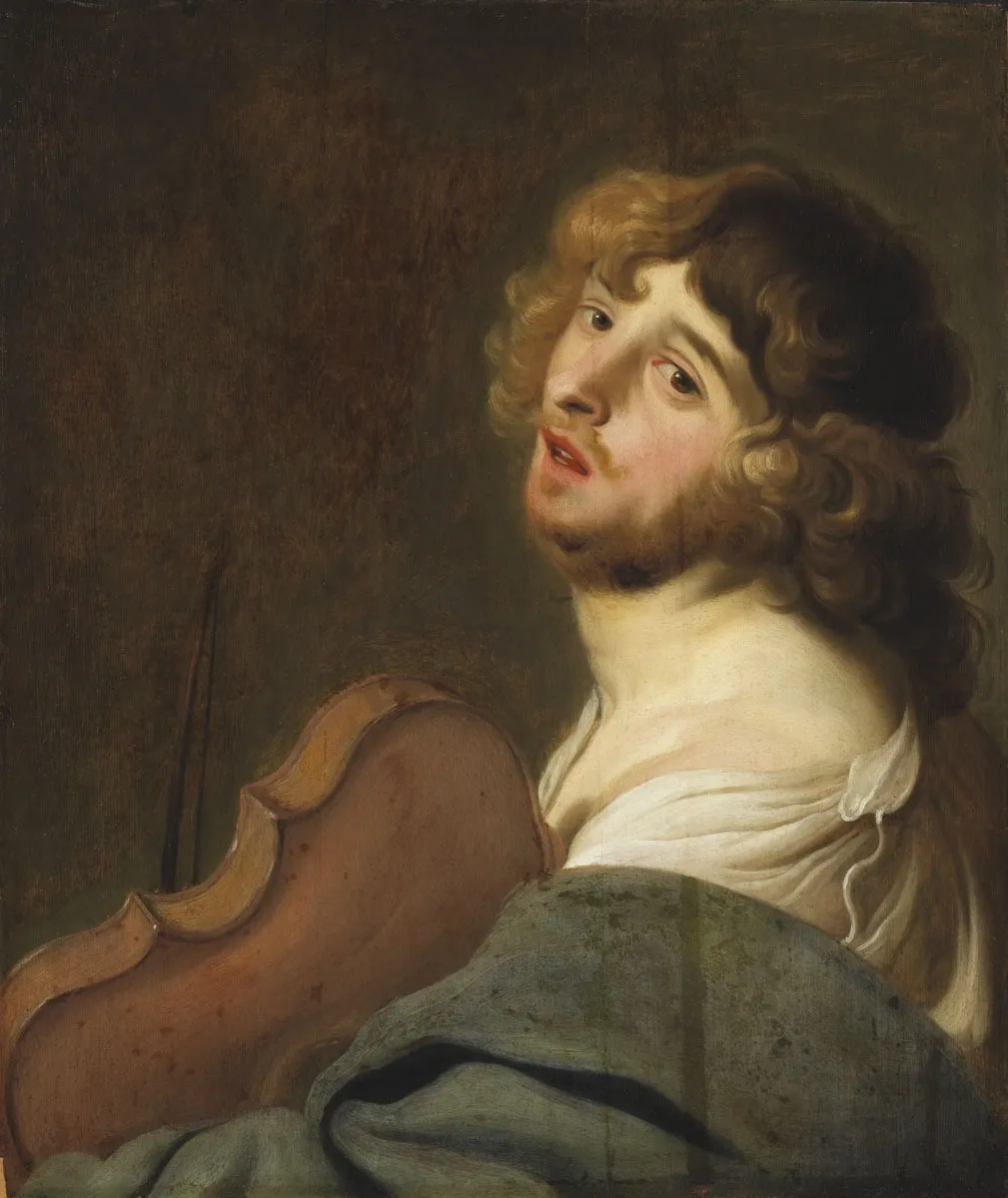 The Violinist (The Allegory of Hearing), by Jacob Adriaensz Backer, oil, 1635
