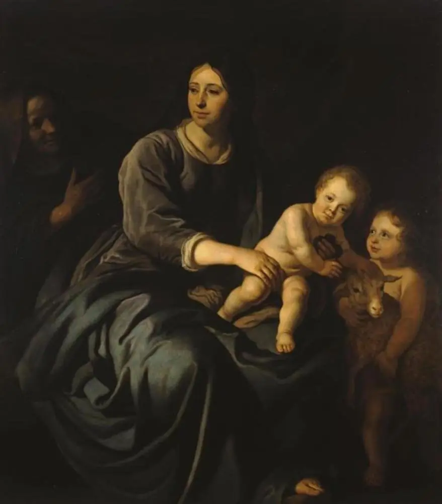 The Virgin Mary with the Infant Christ, St Elizabeth and St John the Baptist, by Jacob Adriaensz Backer