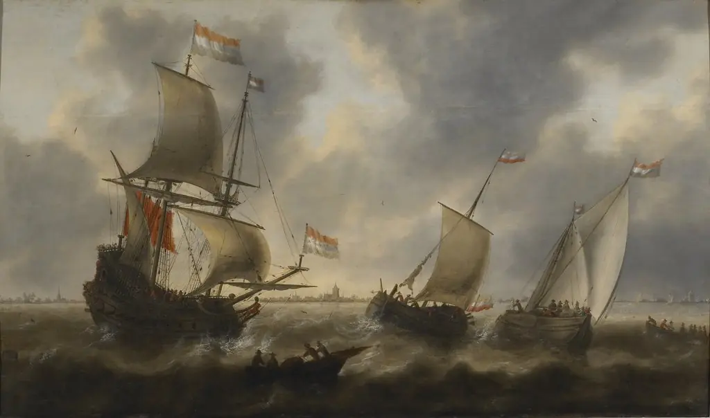 Ships at Sea, by Jacob Adriaensz Bellevois