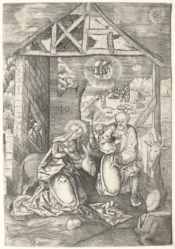 The nativity, by Jacob Binck
