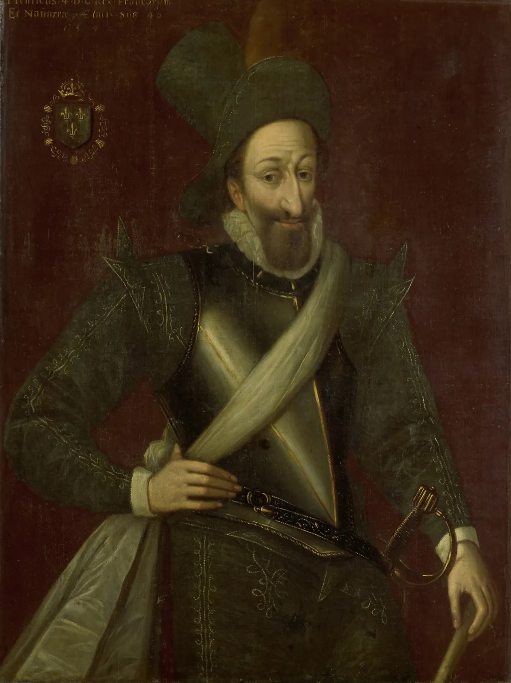 Henri IV (1553-1610), King of France, by Jacob Bunel, oil, 1596