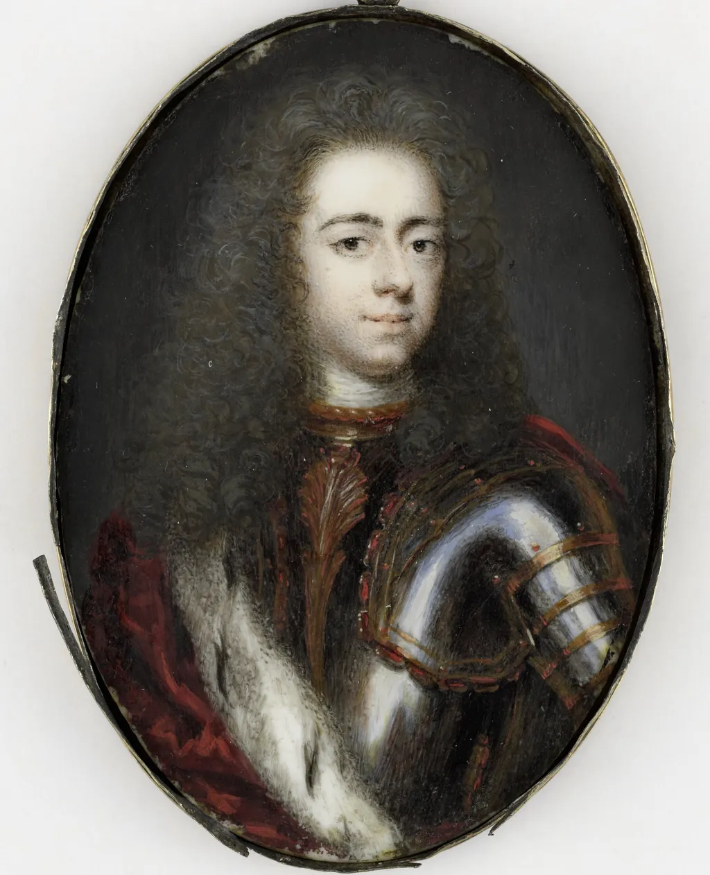 Portrait of John William Friso, Prince of Orange, by Jacob Christoph Le Blon, ivory, 1710