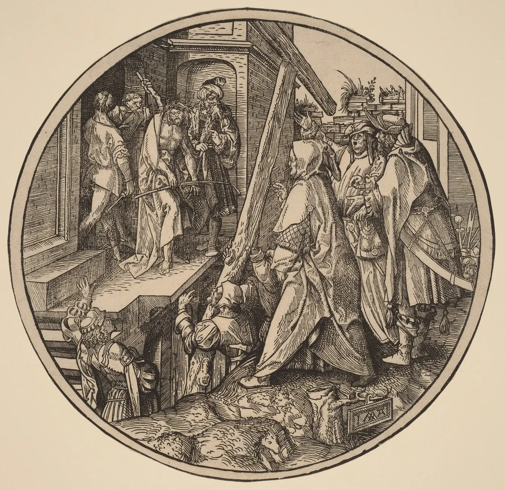 Ecce Homo, by Jacob Cornelisz van Oostsanen, ink, 1514