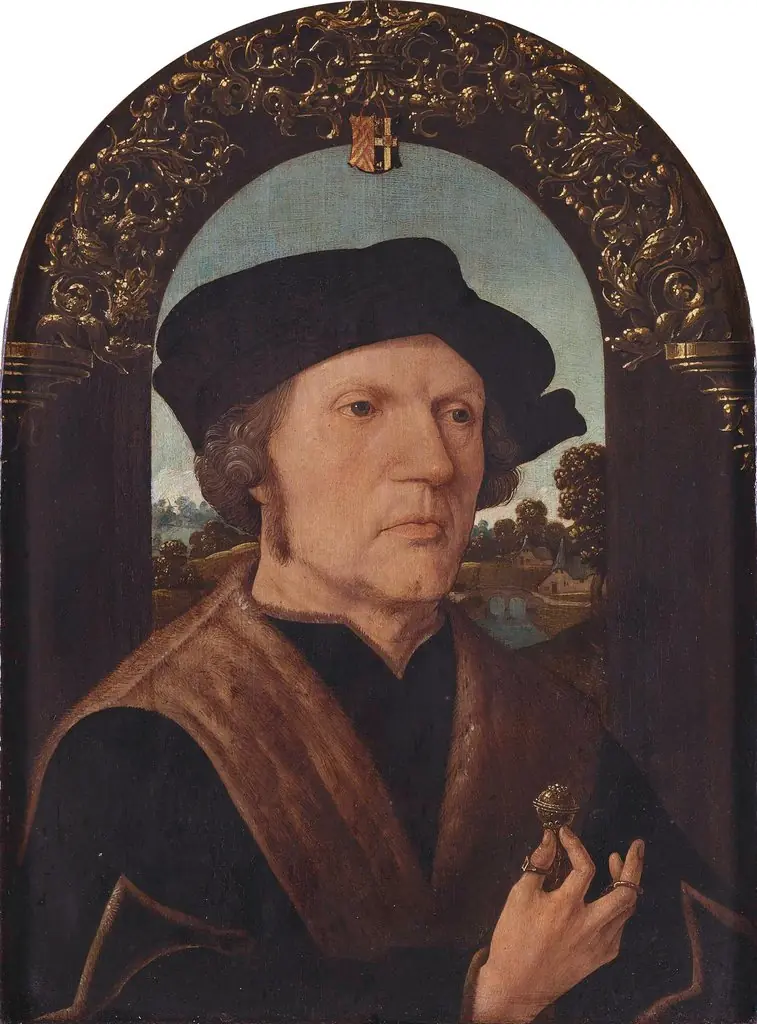 Portrait of Jan Gerritsz van Egmond van de Nijenburg (?-1523), by Jacob Cornelisz van Oostsanen