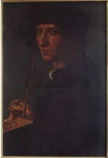 Self-portrait, by Jacob Cornelisz van Oostsanen, oil, 1510