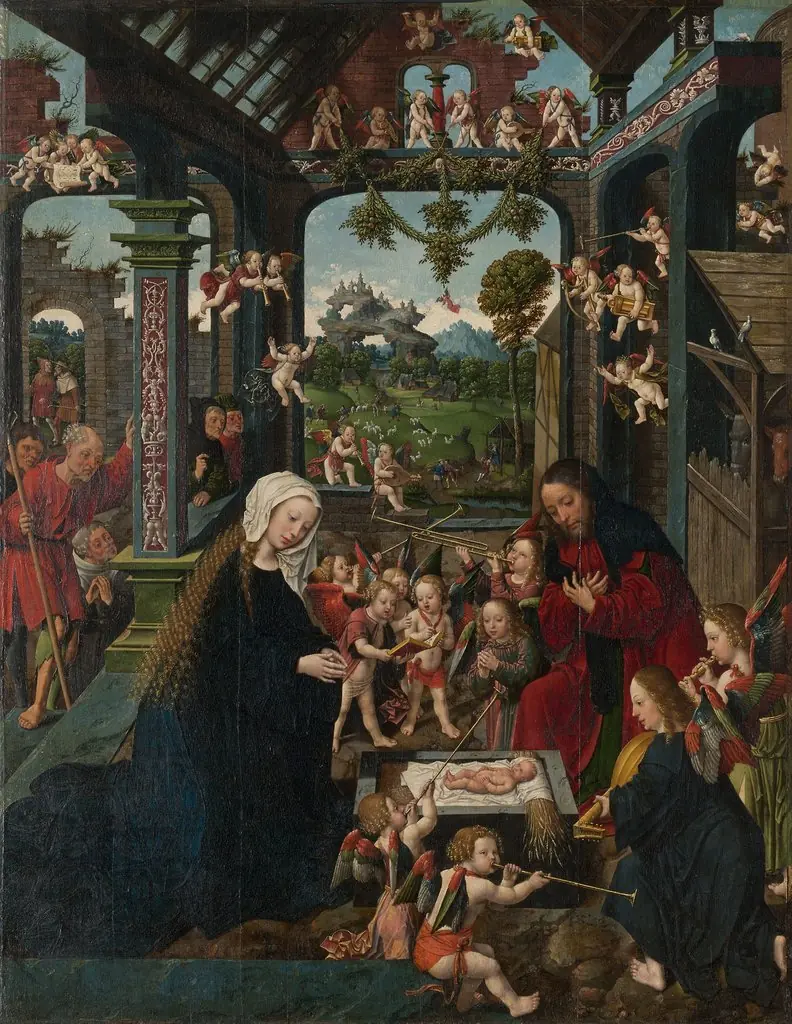 The Adoration of the Christ Child, by Jacob Cornelisz van Oostsanen