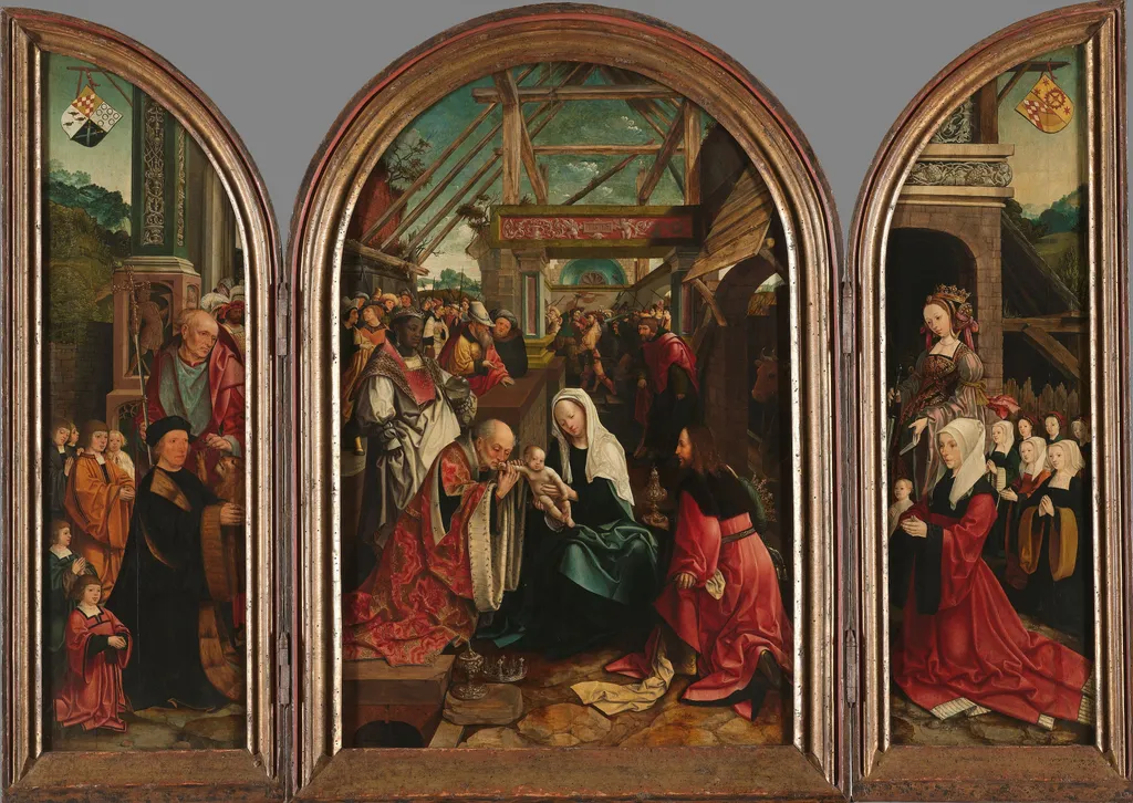The Adoration of the Magi, by Jacob Cornelisz van Oostsanen, oil, 1517