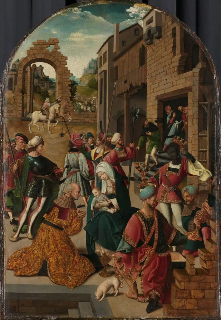 The adoration of the magi, by Jacob Cornelisz van Oostsanen