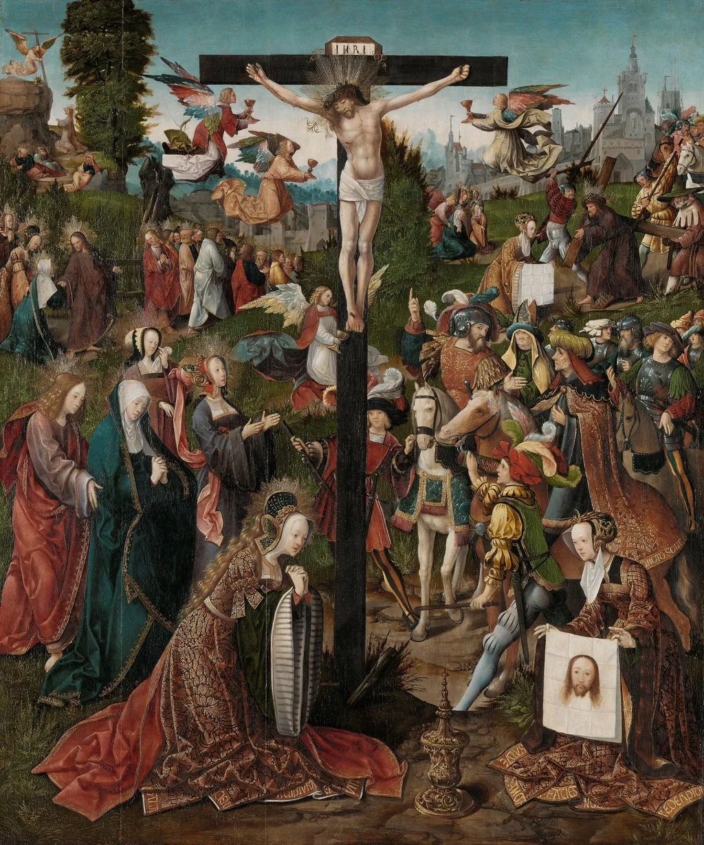 The Crucifixion, by Jacob Cornelisz van Oostsanen, oil, 1508