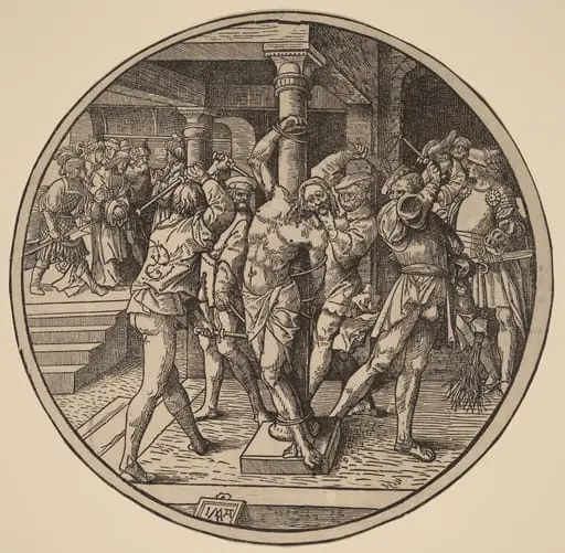 The Flagellation of Christ and Christ Before Pilate, by Jacob Cornelisz van Oostsanen